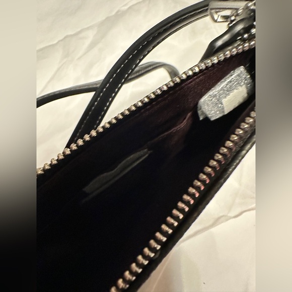 Coach Flying Heart Print Mini Rowen File bag black Crossbody 8.25x8.25x1.25 - Picture 6 of 9